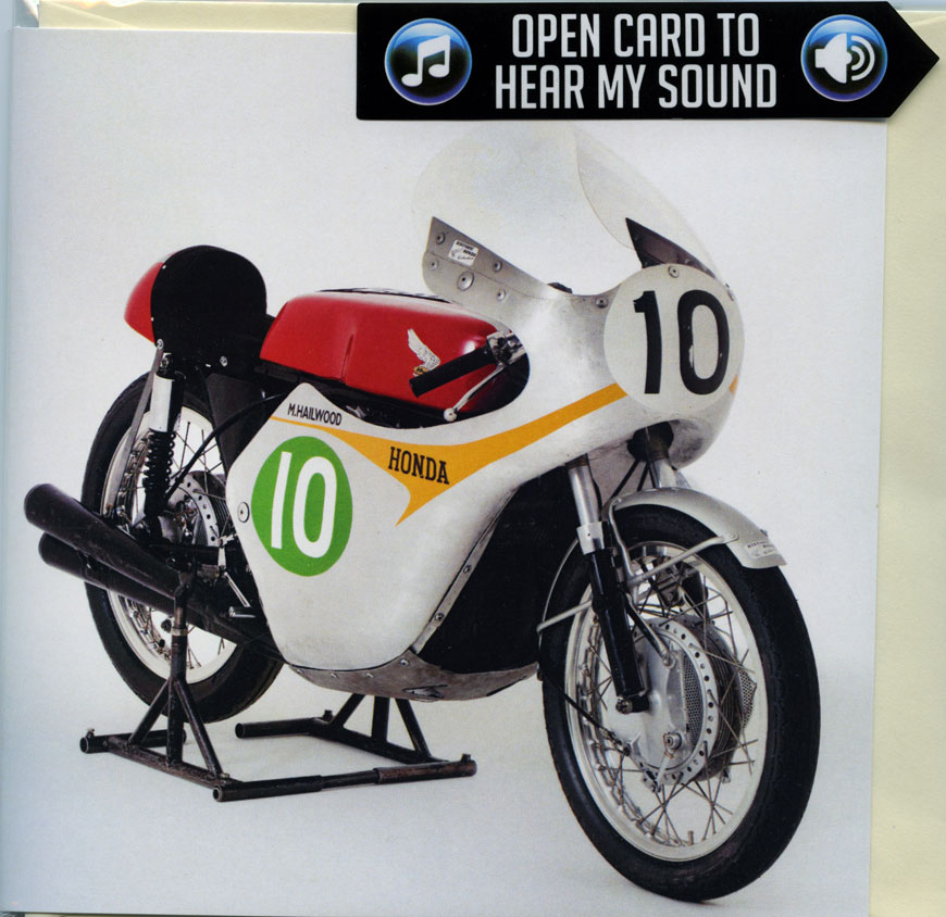 1961 Honda RC162 motorcycle sound card