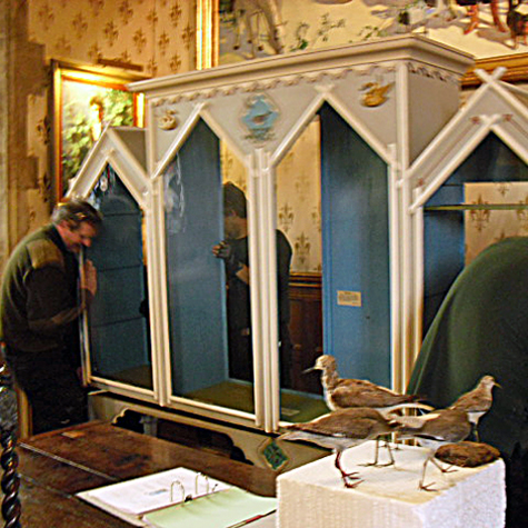 The cabinet is moved into the Ante room
