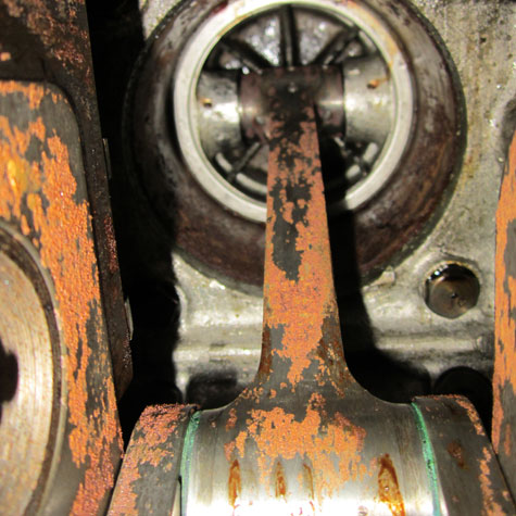 Engine internal corrosion