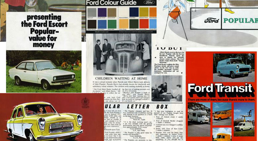 Ford literature from the National Motor Museum Reference library