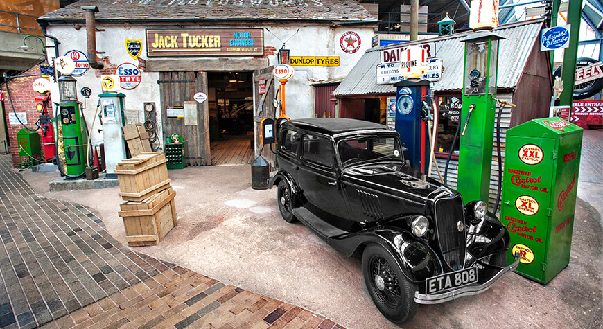 Jack Tucker's Garage in the National Motor Museum