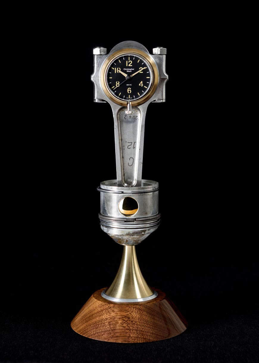 BRM V16 Piston Clock