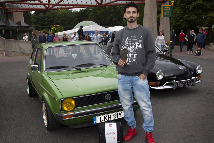 Simply VW People's Choice winner Patrick Zagrodnik with his 1983 Golf